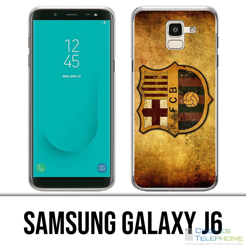 Coque Samsung Galaxy J6 - Barcelone Vintage Football