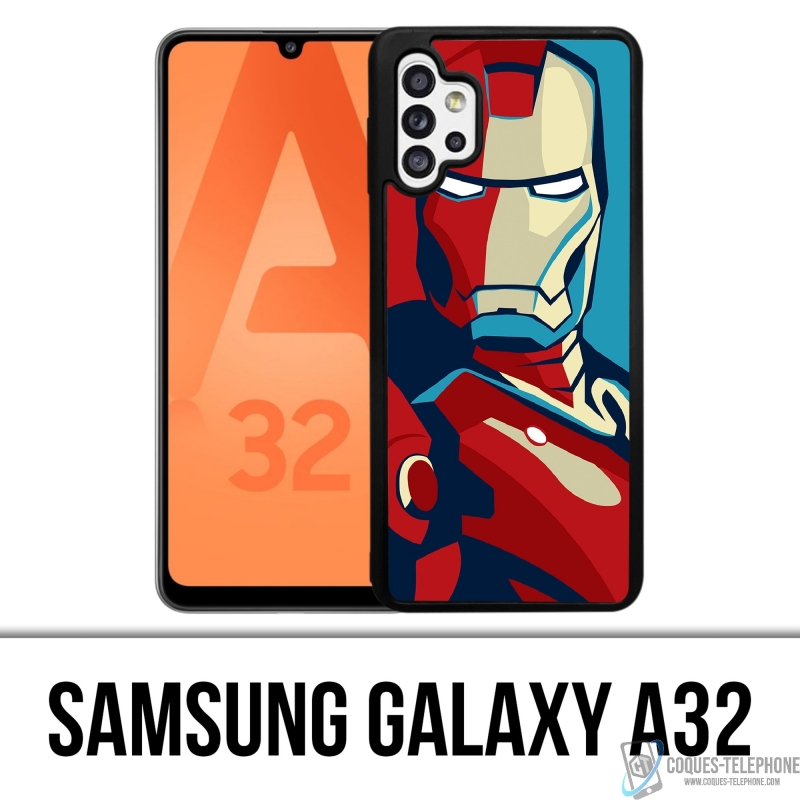 Coque Samsung Galaxy A32 - Iron Man Design Affiche