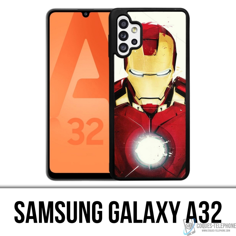 Samsung Galaxy A32 Case - Iron Man Paintart