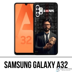 Coque Samsung Galaxy A32 - La Casa De Papel - Professeur Masque