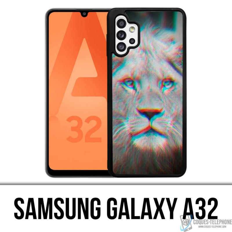 Coque Samsung Galaxy A32 - Lion 3D