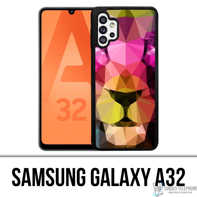 Coque Samsung Galaxy A32 - Lion Geometrique