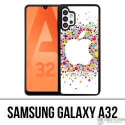 Coque Samsung Galaxy A32 - Logo Apple Multicolore