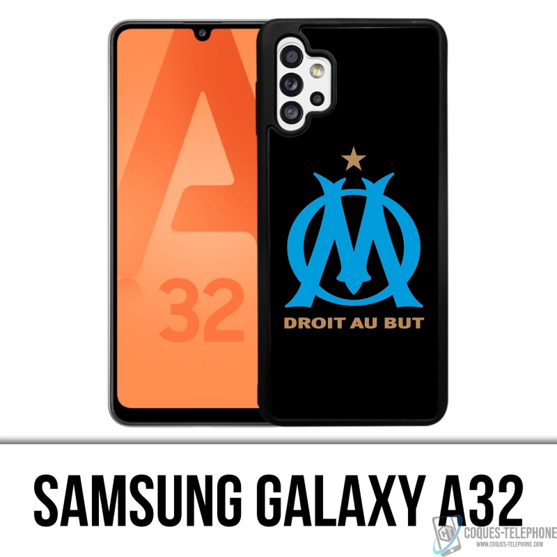 Samsung Galaxy A32 Case - Om Marseille Logo Schwarz