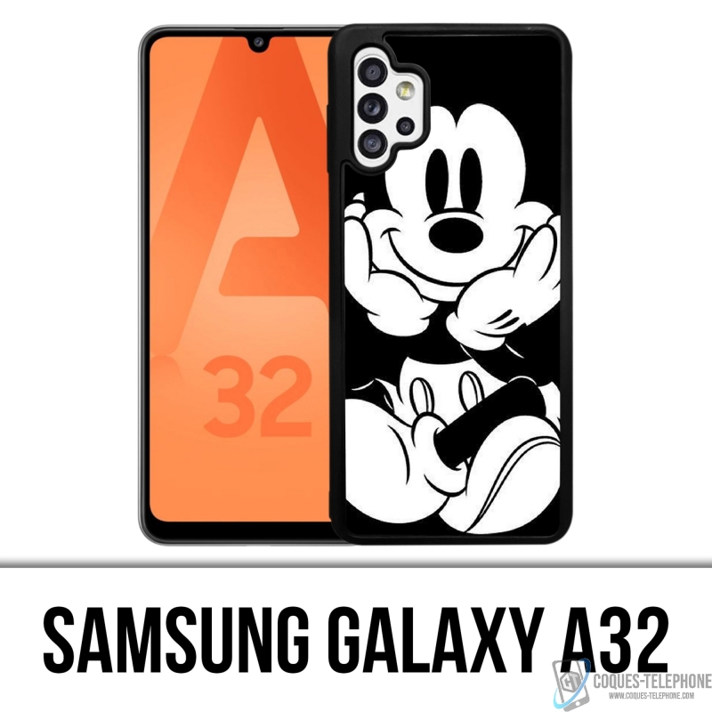 Coque Samsung Galaxy A32 - Mickey Noir Et Blanc