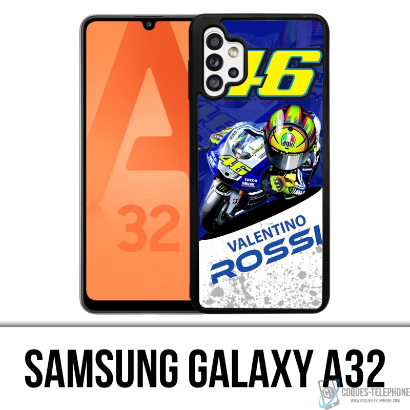 Coque Samsung Galaxy A32 - Motogp Rossi Cartoon