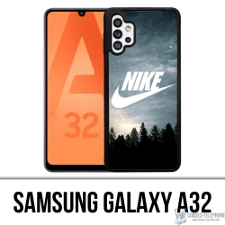 Funda Samsung Galaxy A32 - Logotipo Nike Madera