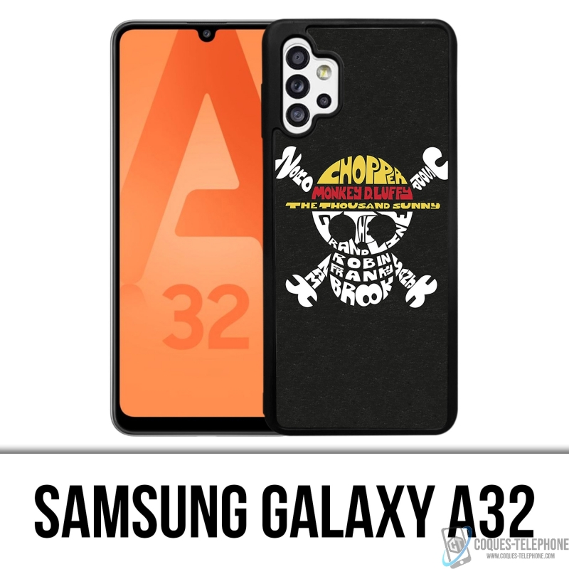 Funda Samsung Galaxy A32 - Nombre del logotipo de una pieza