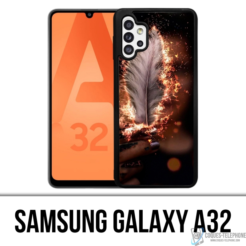 Custodia per Samsung Galaxy A32 - Piuma di fuoco