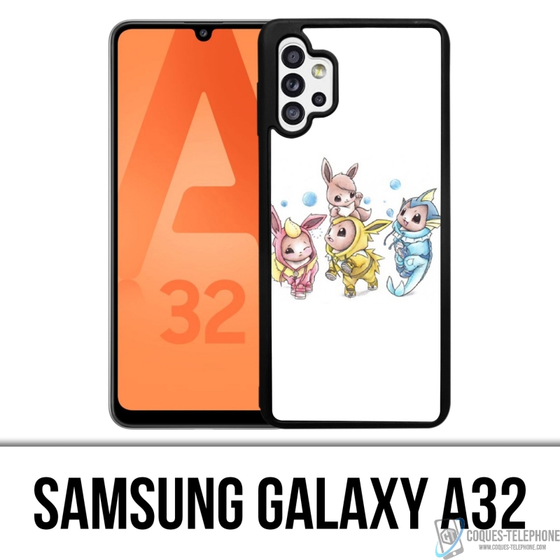 Coque Samsung Galaxy A32 - Pokémon Bébé Evoli Évolution