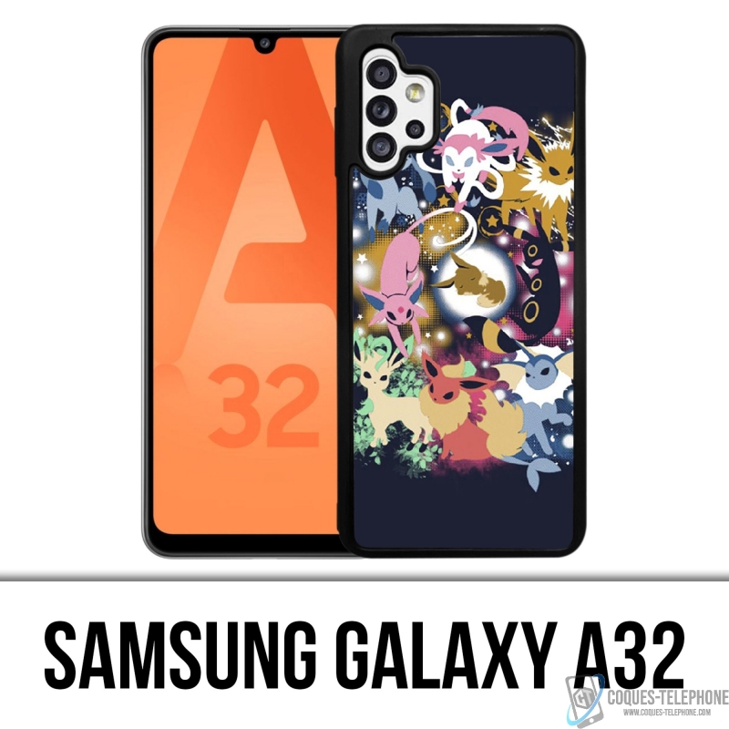 Coque Samsung Galaxy A32 - Pokémon Évoli Évolutions