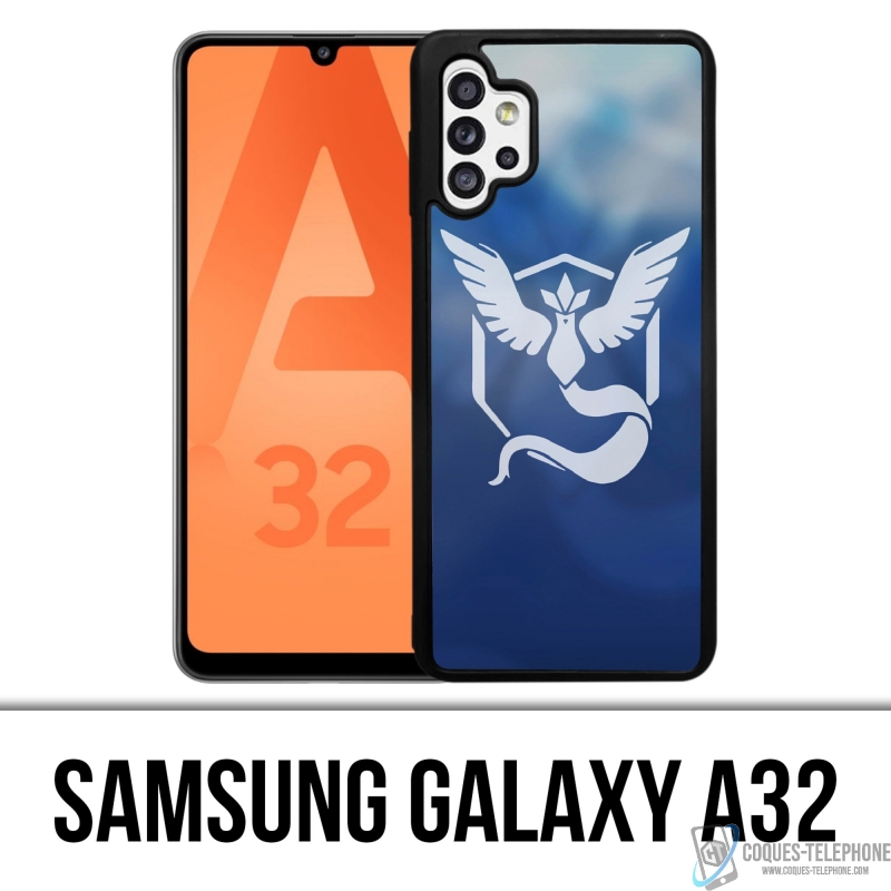 Custodia Samsung Galaxy A32 - Pokémon Go Team Blue Grunge