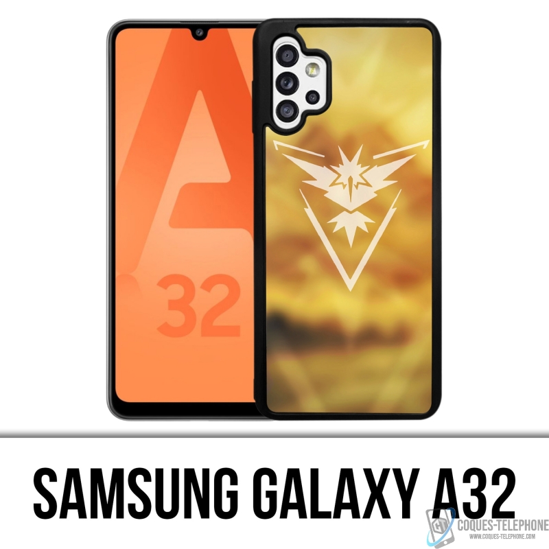 Coque Samsung Galaxy A32 - Pokémon Go Team Jaune Grunge