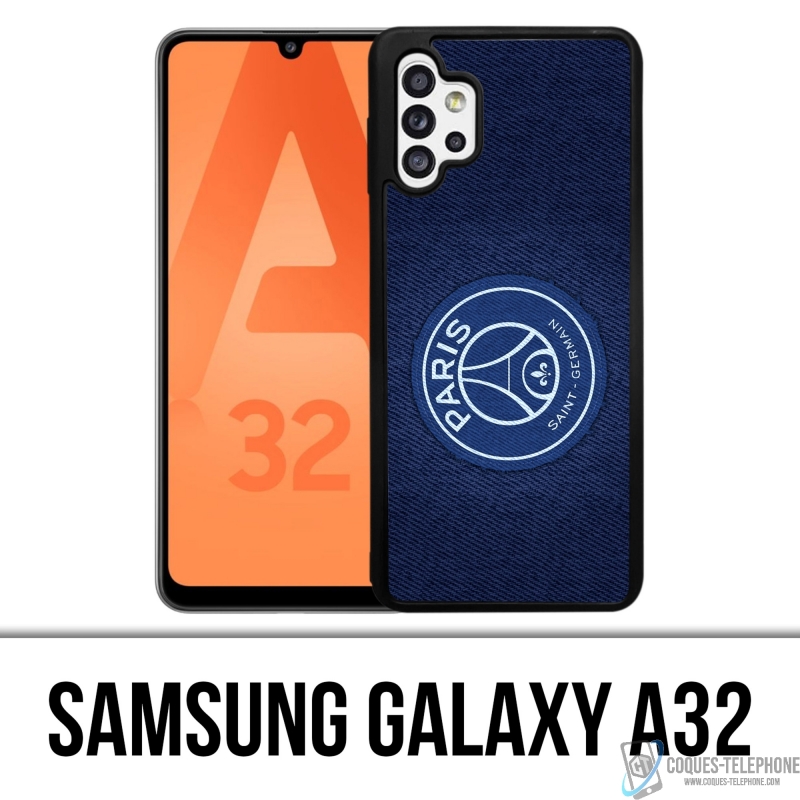Custodia Samsung Galaxy A32 - Sfondo blu minimalista Psg