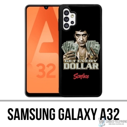 Samsung Galaxy A32 Case - Scarface Holen Sie sich Dollar