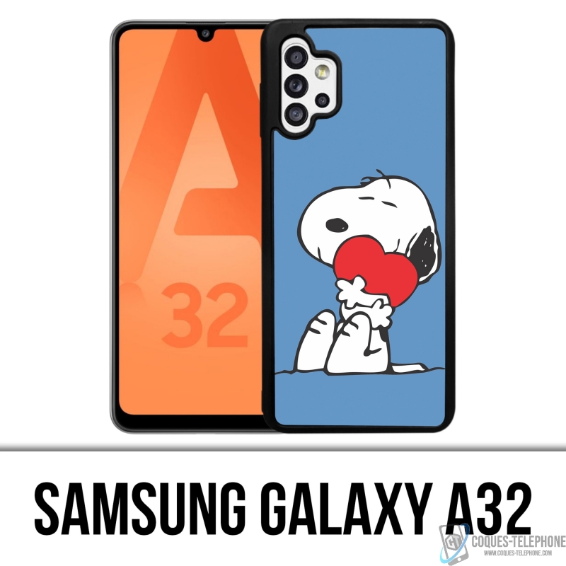 Custodia Samsung Galaxy A32 - Cuore Snoopy