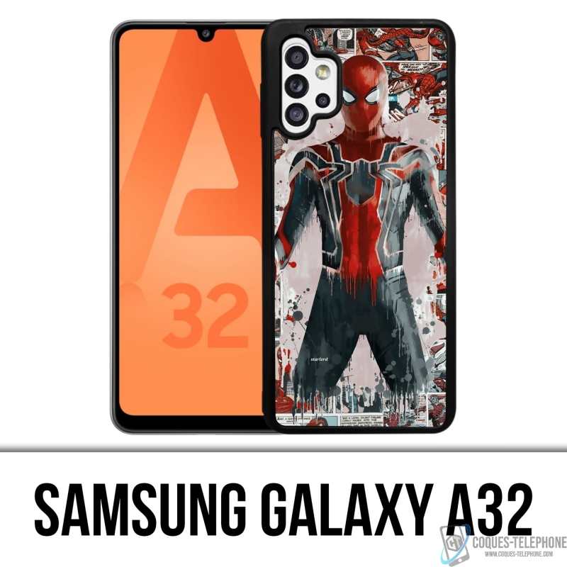 Custodia per Samsung Galaxy A32 - Spiderman Comics Splash