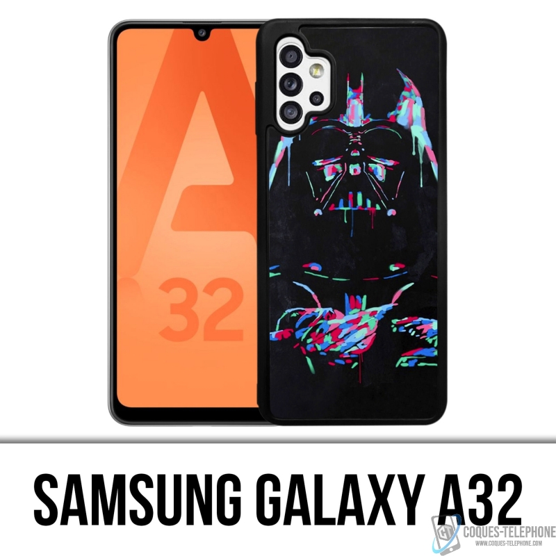 Coque Samsung Galaxy A32 - Star Wars Dark Vador Néon