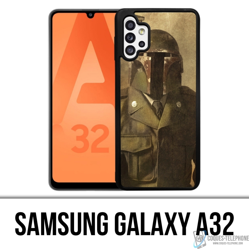 Cover Samsung Galaxy A32 - Boba Fett vintage di Star Wars