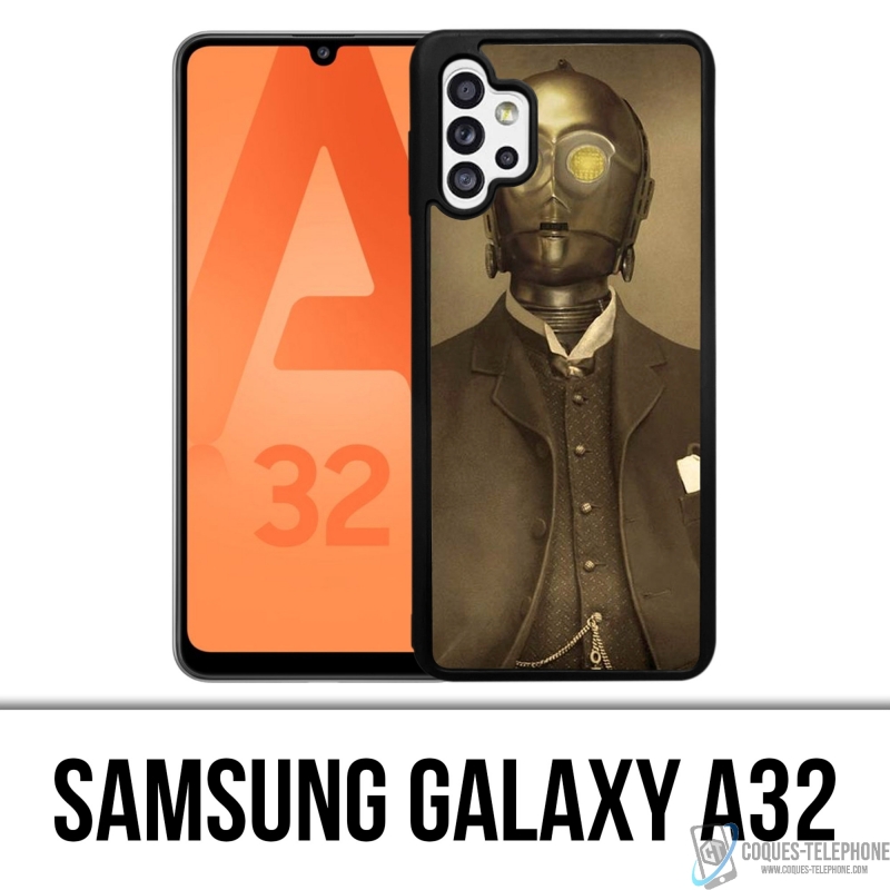 Coque Samsung Galaxy A32 - Star Wars Vintage C3Po