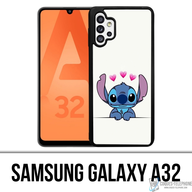 Coque Samsung Galaxy A32 - Stitch Amoureux