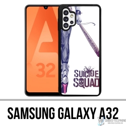 Coque Samsung Galaxy A32 - Suicide Squad Jambe Harley Quinn