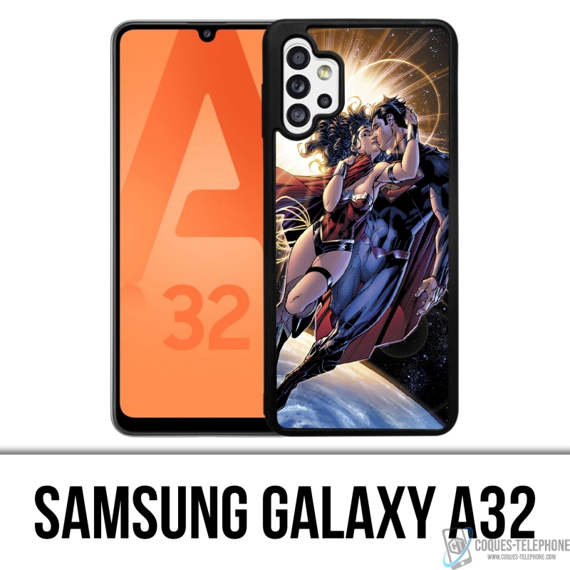 Coque Samsung Galaxy A32 - Superman Wonderwoman