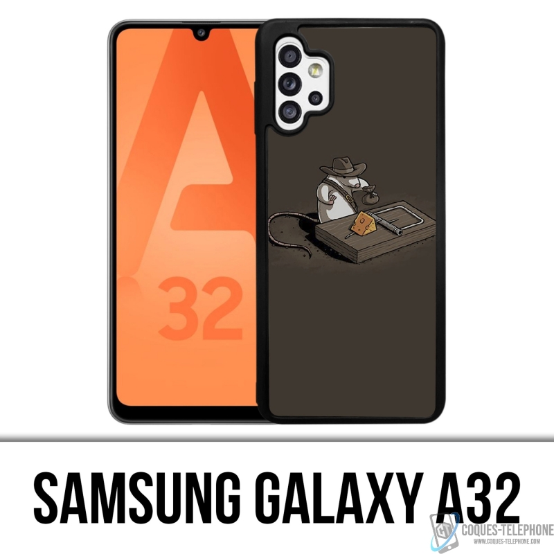 Coque Samsung Galaxy A32 - Tapette Souris Indiana Jones