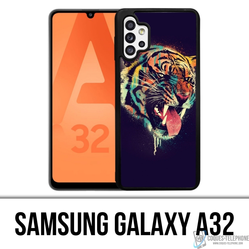 Funda Samsung Galaxy A32 - Paint Tiger