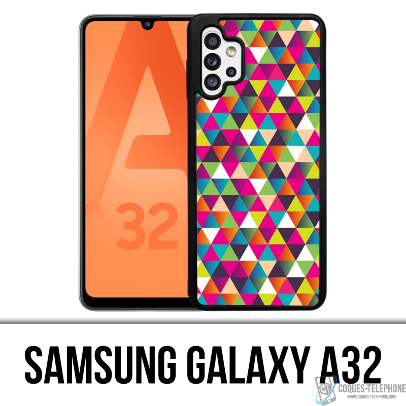 Coque Samsung Galaxy A32 - Triangle Multicolore