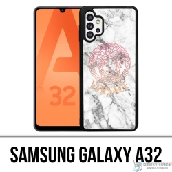 Samsung Galaxy A32 Case - Versace Weißer Marmor