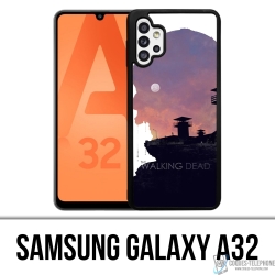 Coque Samsung Galaxy A32 - Walking Dead Ombre Zombies