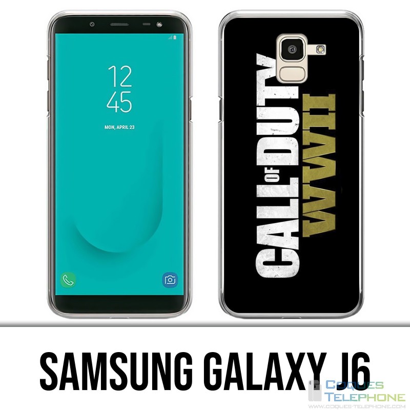 Carcasa Samsung Galaxy J6 - Logotipo de Call Of Duty Ww2