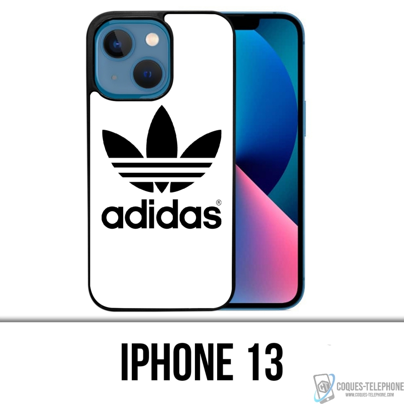 Coque iPhone 13 - Adidas Classic Blanc