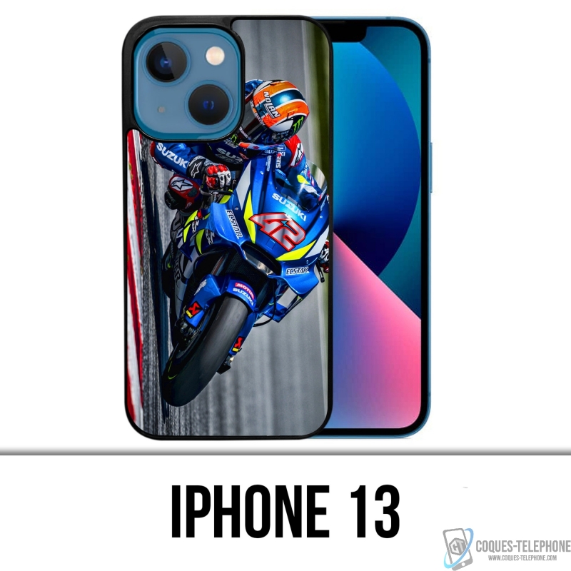 Coque iPhone 13 - Alex Rins Suzuki Motogp Pilote