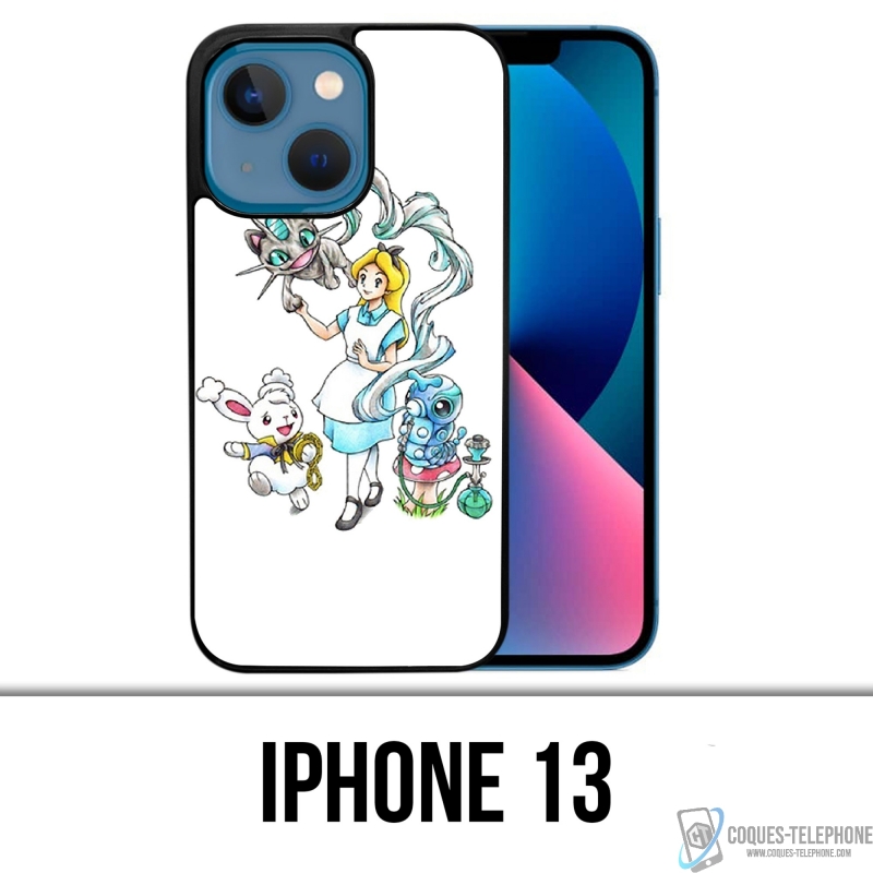 Coque iPhone 13 - Alice Au Pays Des Merveilles Pokémon