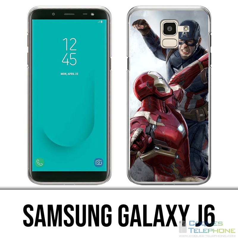 Samsung Galaxy J6 Hülle - Captain America Iron Man Avengers Vs