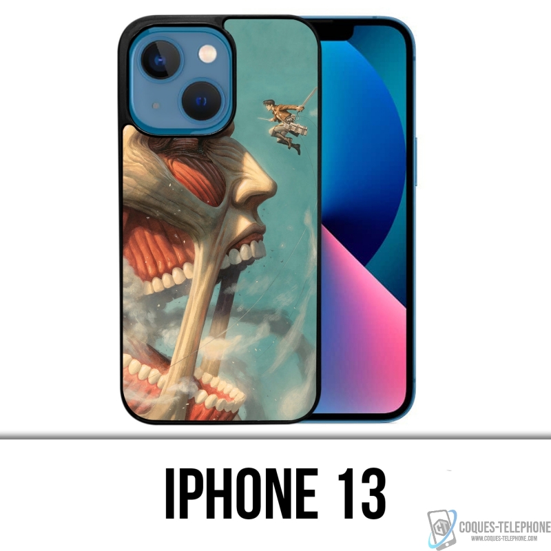 Funda para iPhone 13 - Attack On Titan Art