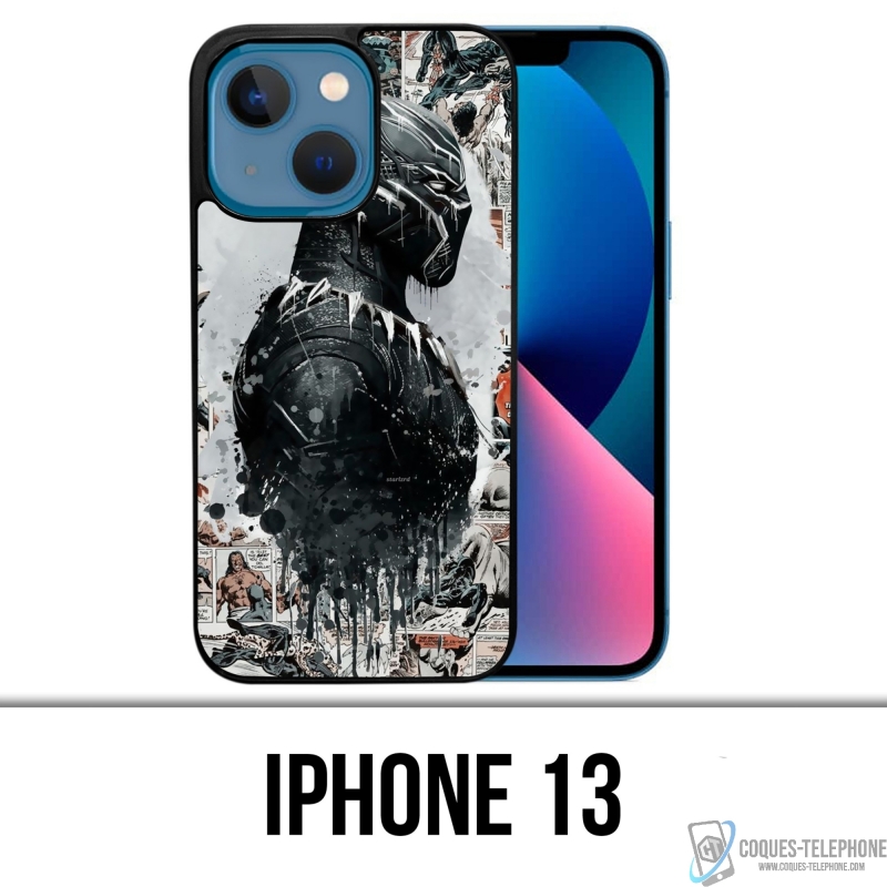 Custodia per iPhone 13 - Black Panther Comics Splash