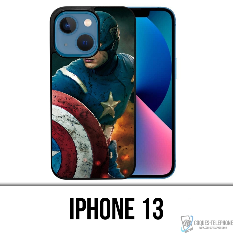 Coque iPhone 13 - Captain America Comics Avengers
