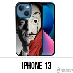 Coque iPhone 13 - Casa De Papel Berlin Masque Split
