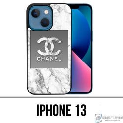 Funda para iPhone 13 - Chanel White Marble