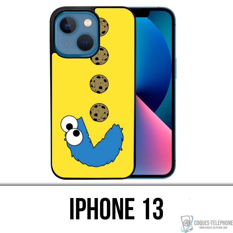 Coque iPhone 13 - Cookie Monster Pacman