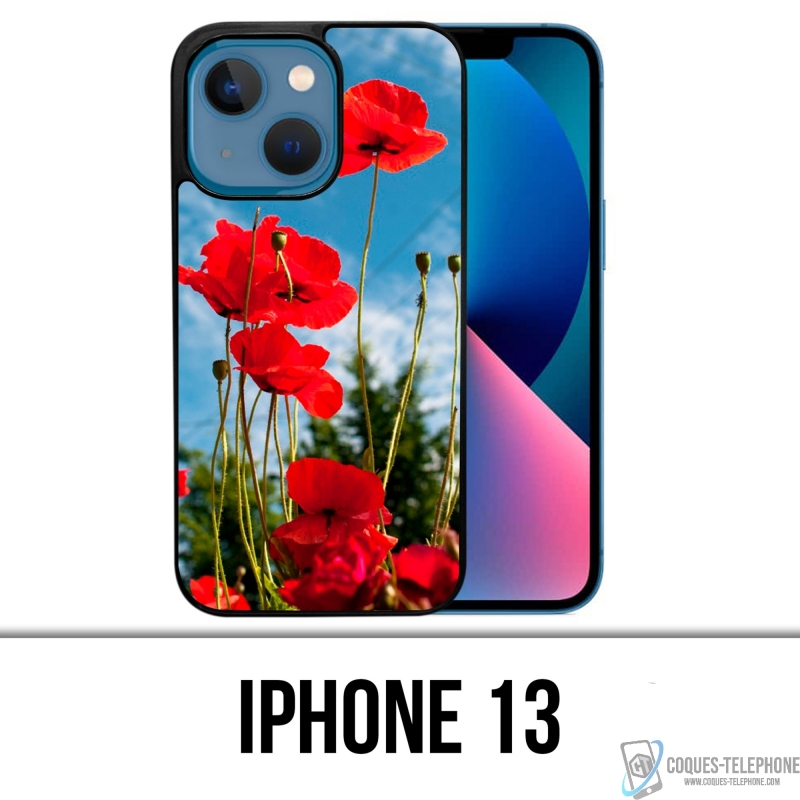 Coque iPhone 13 - Coquelicots 1