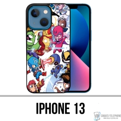 Coque iPhone 13 - Cute Marvel Heroes