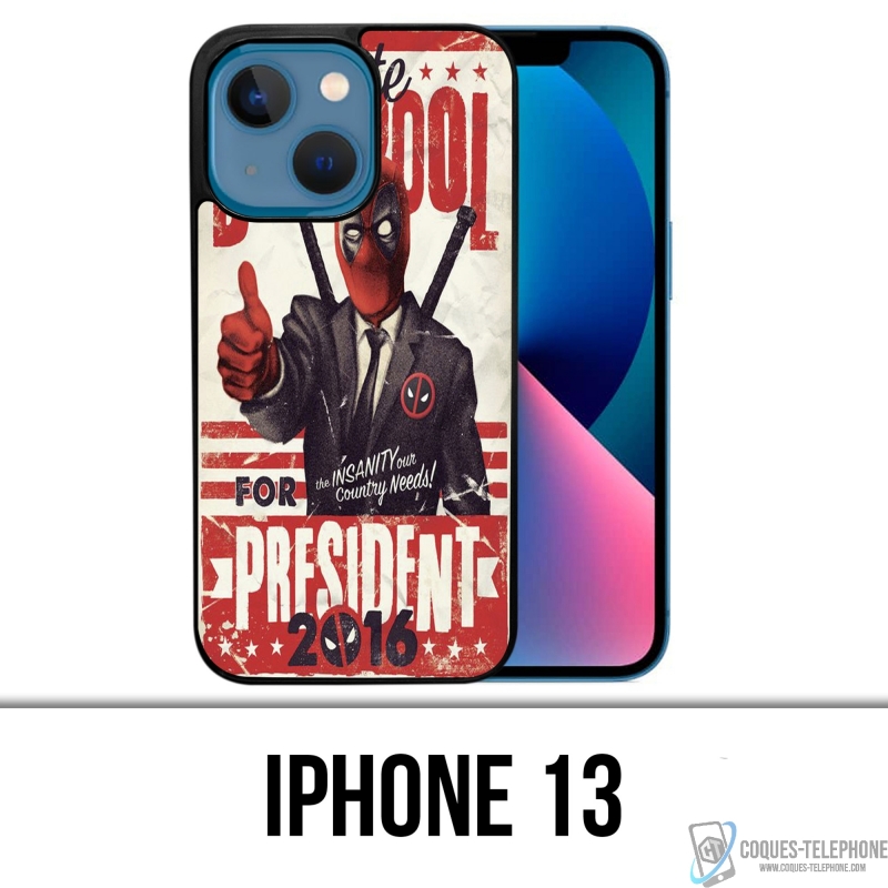 Coque iPhone 13 - Deadpool Président