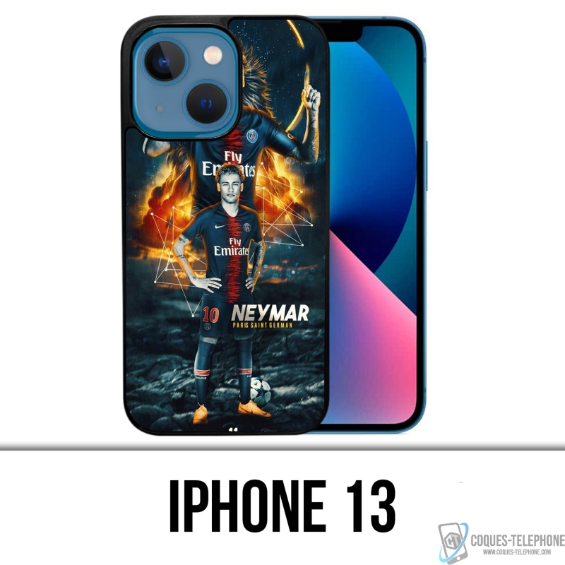 Coque iPhone 13 - Football Psg Neymar Victoire