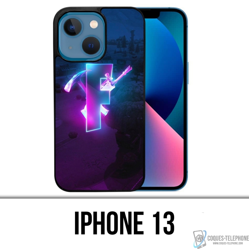 Custodia per iPhone 13 - bagliore del logo Fortnite