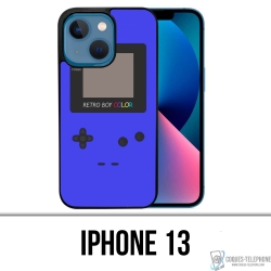 Coque iPhone 13 - Game Boy Color Bleu