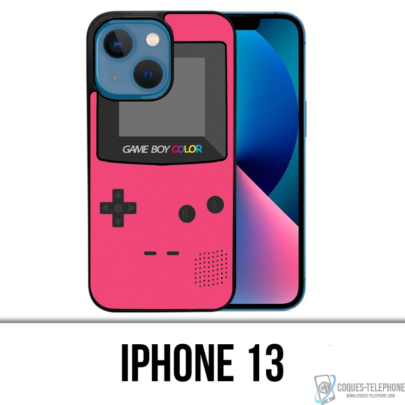 Funda para iPhone 13 - Game Boy Color rosa